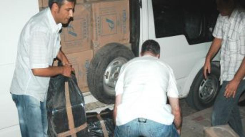 Kadirli&rsquo;de 250 bin TL'lik ka&ccedil;ak sigara operasyonu