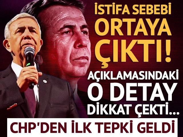 Mansur Yavaş'ı istifaya g&ouml;t&uuml;ren s&ouml;zler! CHP'den karara ilk tepki geldi