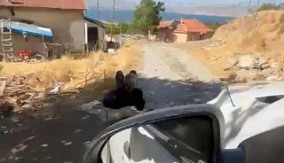 Elazığ&rsquo;da yaşlı bir adam, eşi tarafından zincirle ağaca bağlanmış şekilde g&ouml;r&uuml;nt&uuml;lendi