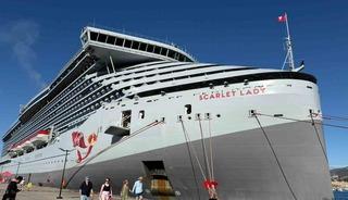 Bodrum&rsquo;a dev kruvaziyer ile 2 bin 637 turist geldi
