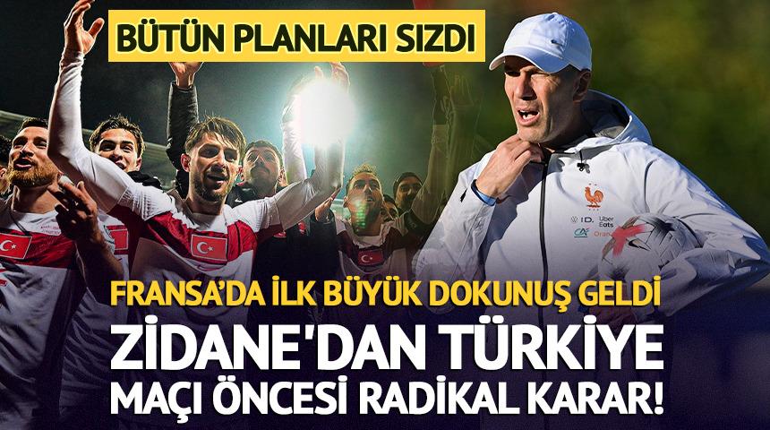 Zidane&rsquo;dan Fransa&rsquo;da b&uuml;y&uuml;k değişiklik! T&uuml;rkiye ma&ccedil;ı sistemi belli oldu