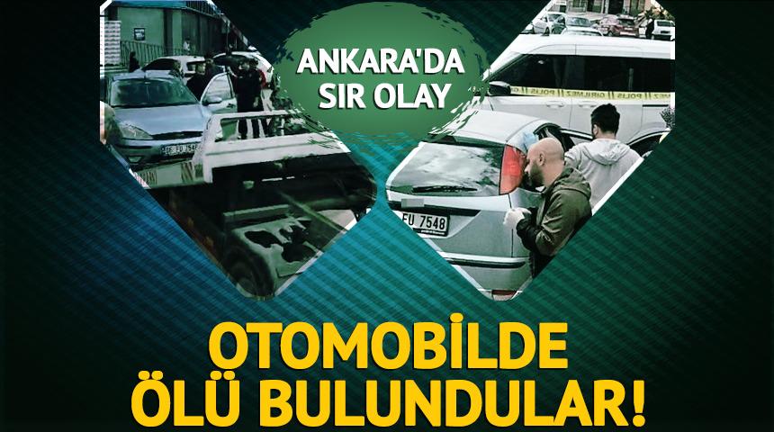 Ankara&rsquo;da otomobilde 2 kişinin cansız bedeni bulundu