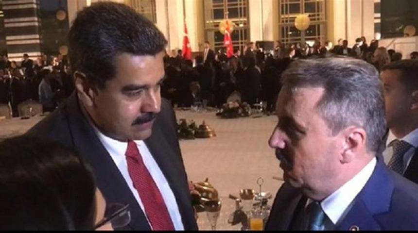 Venezuela Devlet Başkanı Maduro ile Mustafa Destici bir araya geldi
