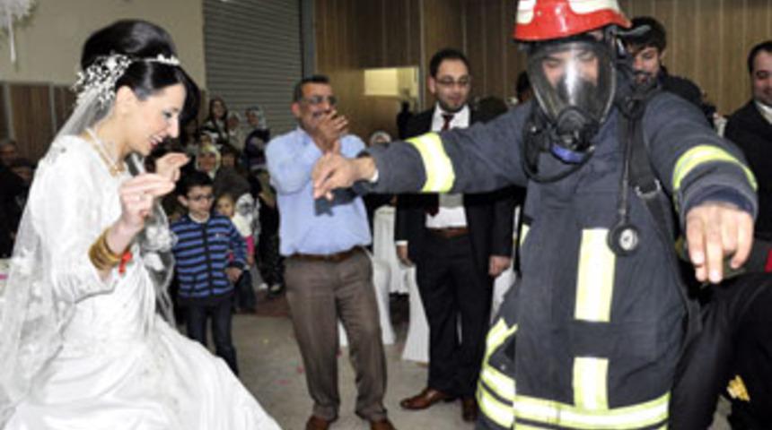 Bu da itfaiyecinin damatlığı