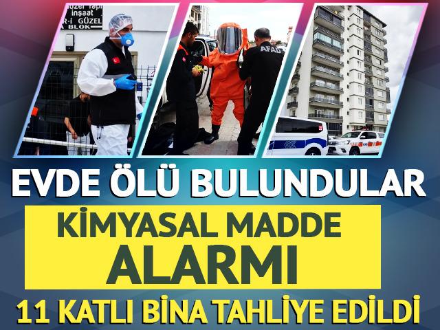 Karı koca evlerinde &ouml;l&uuml; bulundu: 11 katlı bina tahliye edildi
