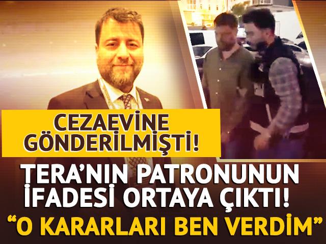 Tera'nın patronu Emre Tezmen&rsquo;in savcılık ifadesi ve g&ouml;zaltı g&ouml;r&uuml;nt&uuml;leri ortaya &ccedil;ıktı