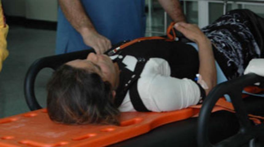 Karısını hastanelik etti