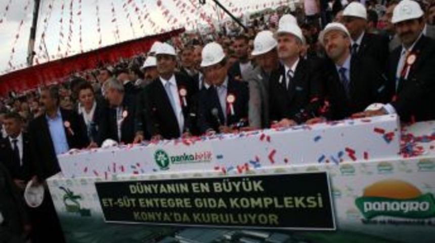 Davutoğlu 203 milyon liralık Et-S&uuml;t Entegre Gıda Kompleksi'nin temelini attı