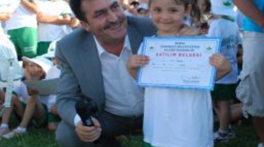 Geleceğin rekortmenleri sertifikalarını aldı
