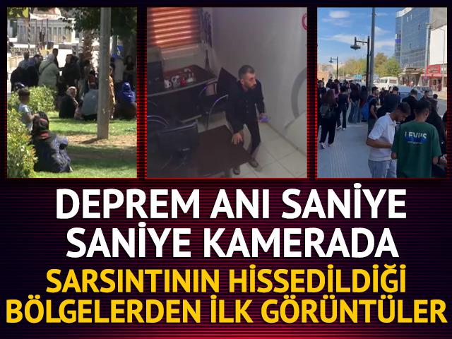 Doğu ve G&uuml;neydoğu'da hissedilen 5.4 b&uuml;y&uuml;kl&uuml;ğ&uuml;nde deprem! B&ouml;lgeden ilk g&ouml;r&uuml;nt&uuml;ler geldi