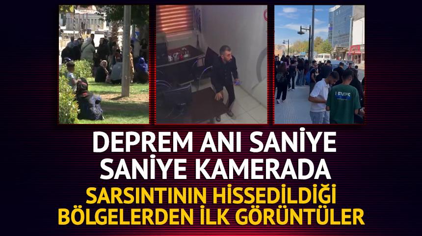 Doğu ve G&uuml;neydoğu'da hissedilen 5.4 b&uuml;y&uuml;kl&uuml;ğ&uuml;nde deprem! B&ouml;lgeden ilk g&ouml;r&uuml;nt&uuml;ler geldi