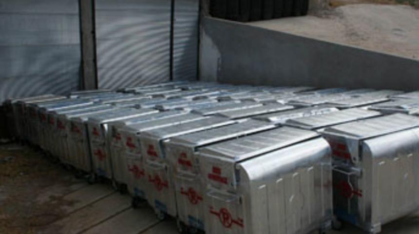 Yeni &ccedil;&ouml;p konteynırları alındı