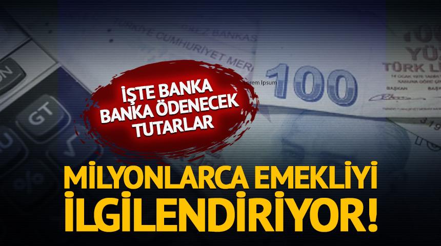Emekli promosyonları belli oldu