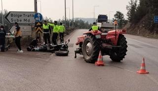 Karab&uuml;k&rsquo;te motosiklet ile trakt&ouml;r &ccedil;arpıştı: 2 yaralı