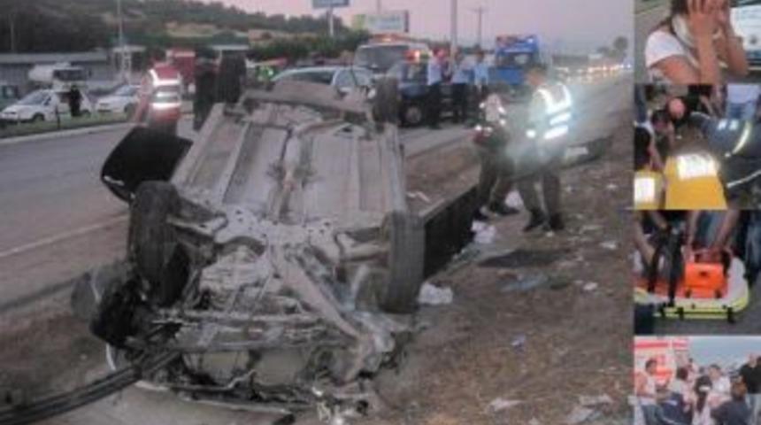 Takla atan otomobilde can pazarı