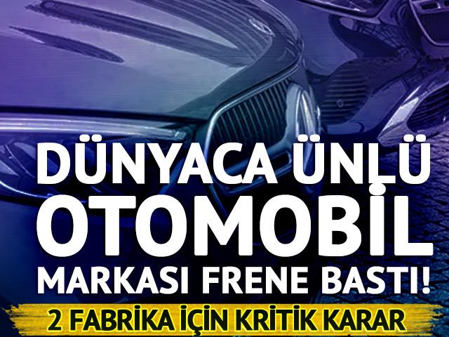 Mercedes frene bastı! 800 milyon euroluk tasarruf planı