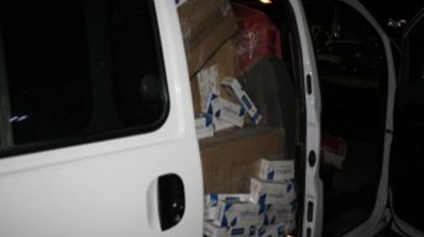 25 bin paket ka&ccedil;ak sigara ele ge&ccedil;irildi