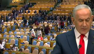 Netanyahu BM'de boş salona konuştu