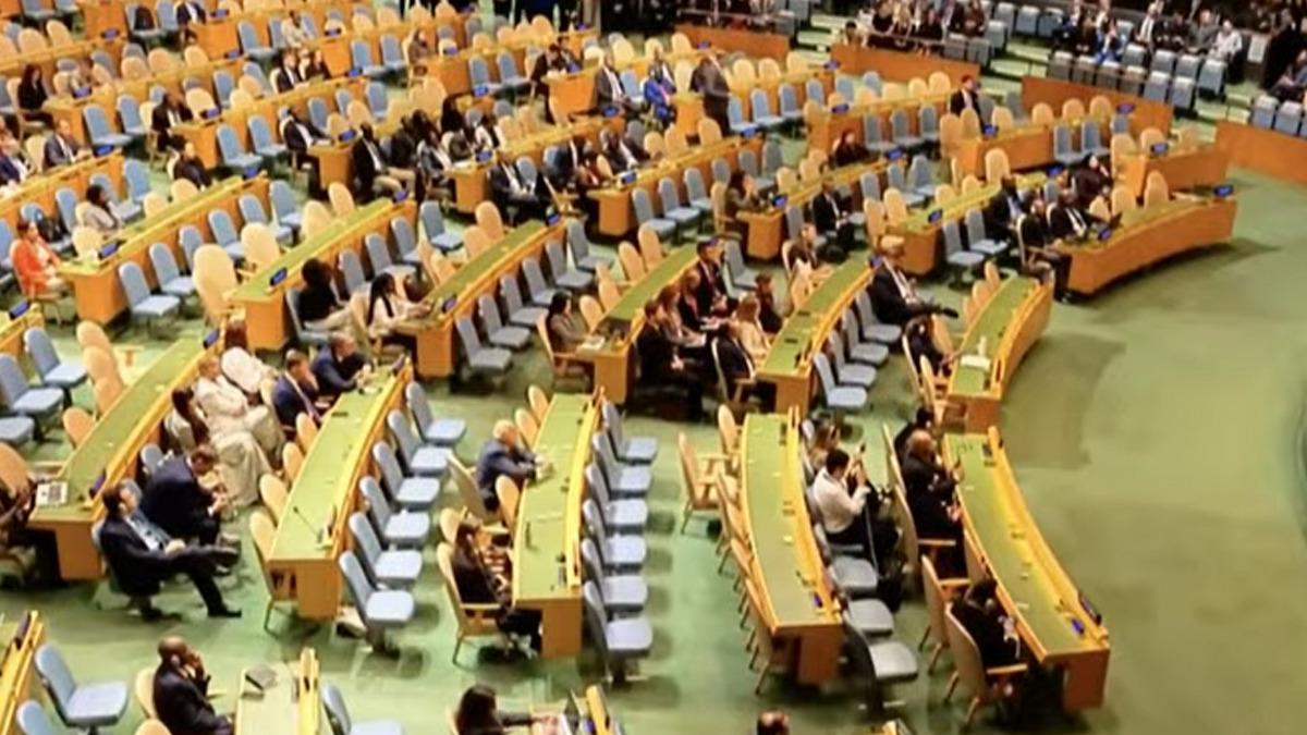 BM Genel Kurulu nda konuşma yapan İsrail Başbakanı Netanyahu ya şok tepki: Salonu terk ettiler 9