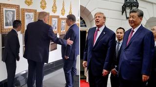 Beyaz Saray'da dikkat çeken anlar! Çin Devlet Başkanı Şi, Trump’ın Biden esprisine güldü