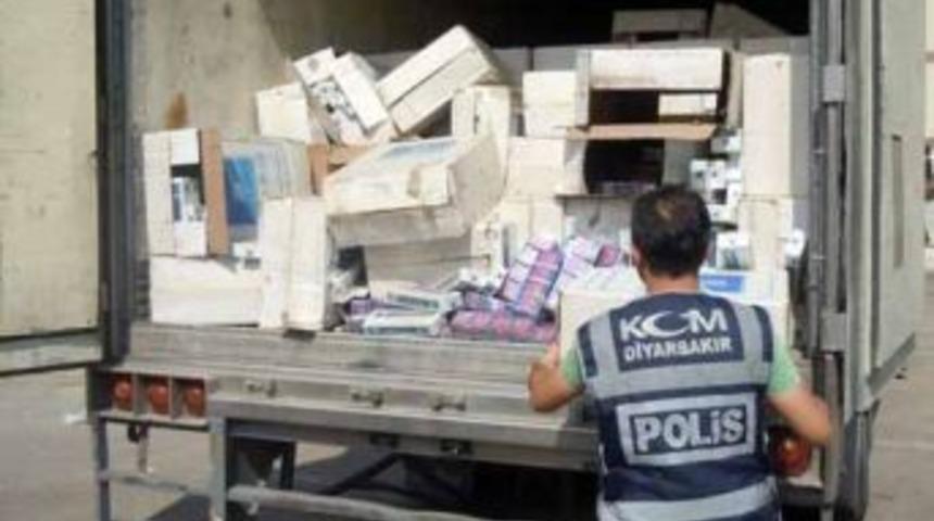 Diyarbakır&rsquo;da ka&ccedil;ak sigara operasyonu