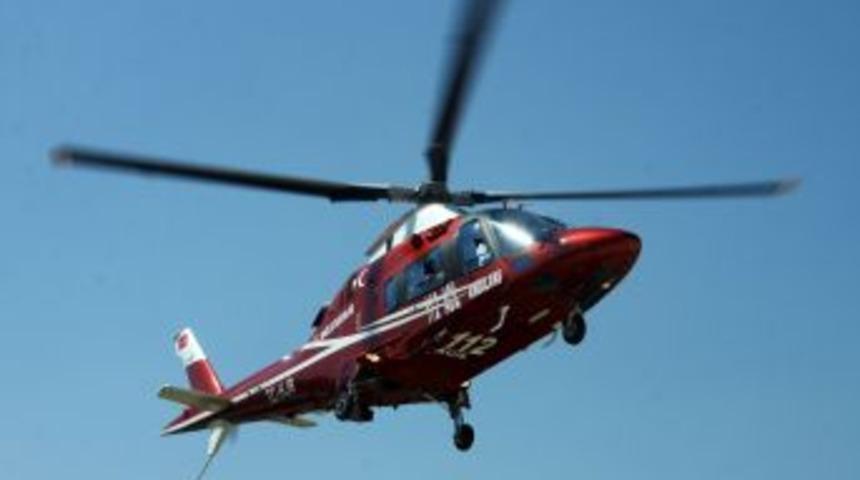 İzmir'in ambulans helikopterinden ilk uluslararası operasyon