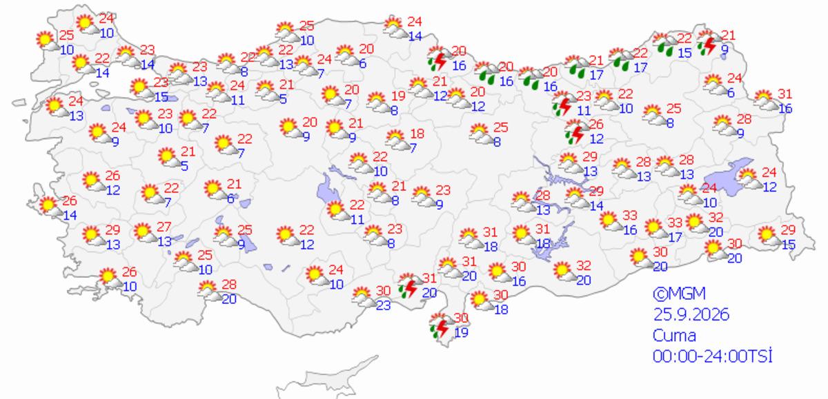 Karadeniz ve Doğu ya kuvvetli geliyor! Meteoroloji uyardı: Pazartesi g&uuml;n&uuml; harita kırmızıya d&ouml;n&uuml;yor 1