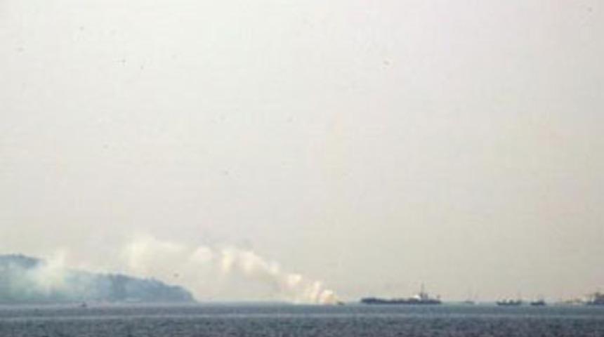 B&uuml;y&uuml;kada'da polis teknesi yandı