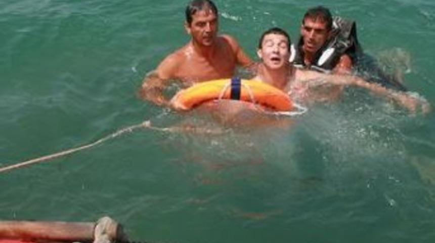 Sahil de nefes kesen tatbikat