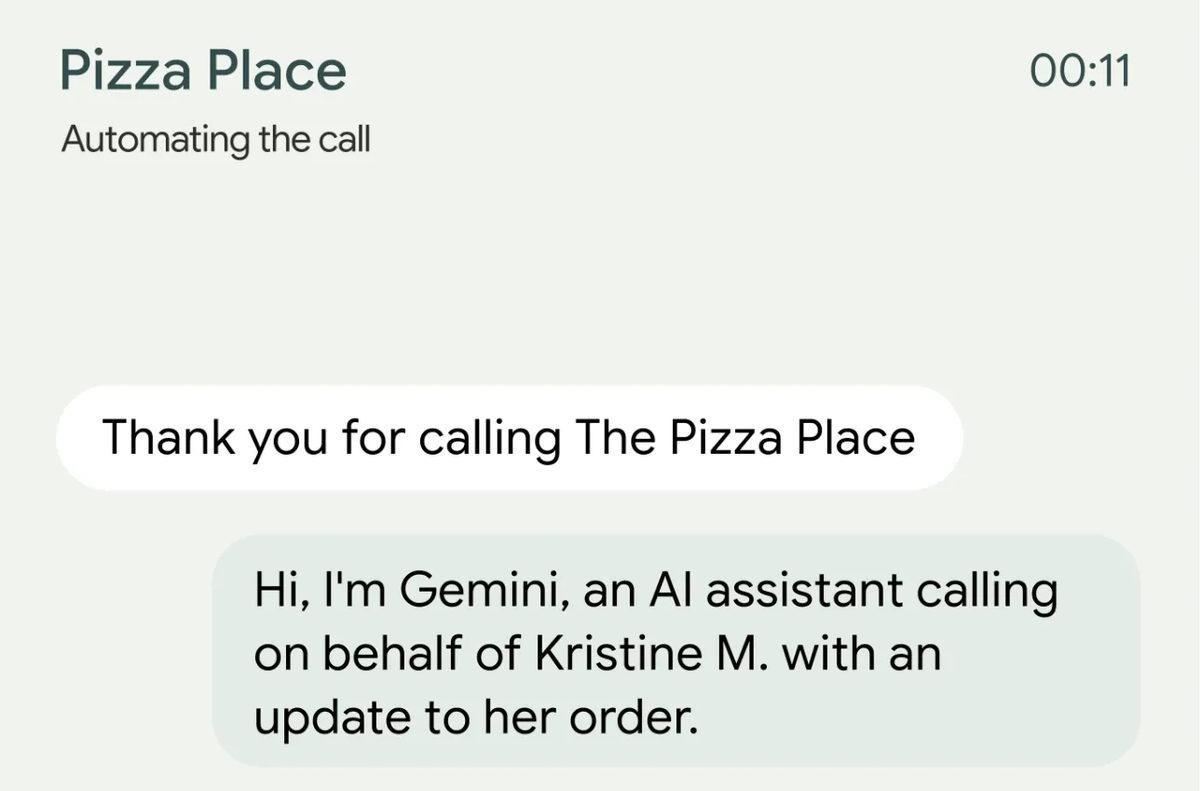 Google dan Gemini ye ilginç özellik: Sizin yerinize telefonla konuşacak! 2