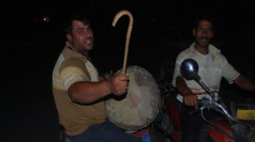 Motorize davulcular iş başında