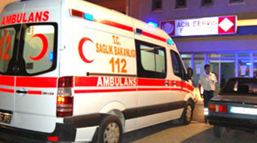 Polis hastanede ateş a&ccedil;tı