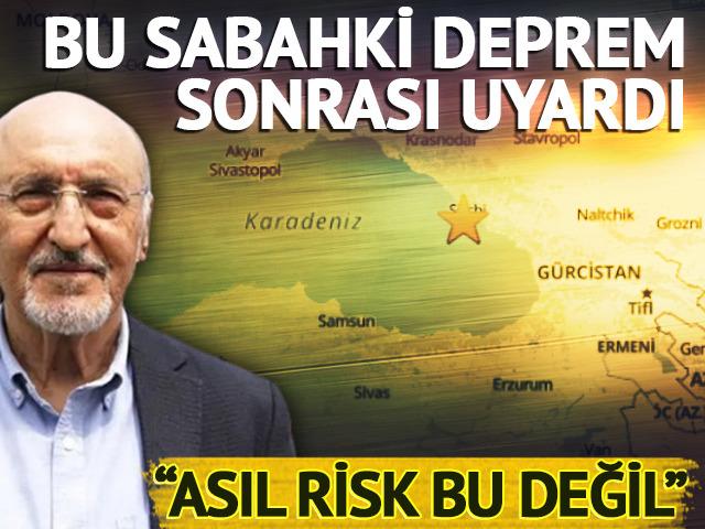 Karadeniz'deki deprem sonrası uyardı: "Asıl risk bu değil"