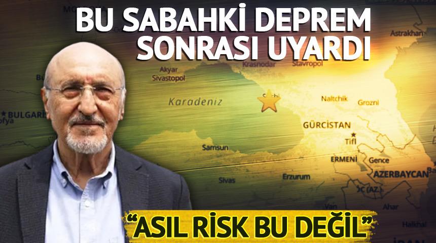 Karadeniz'deki deprem sonrası uyardı: "Asıl risk bu değil"