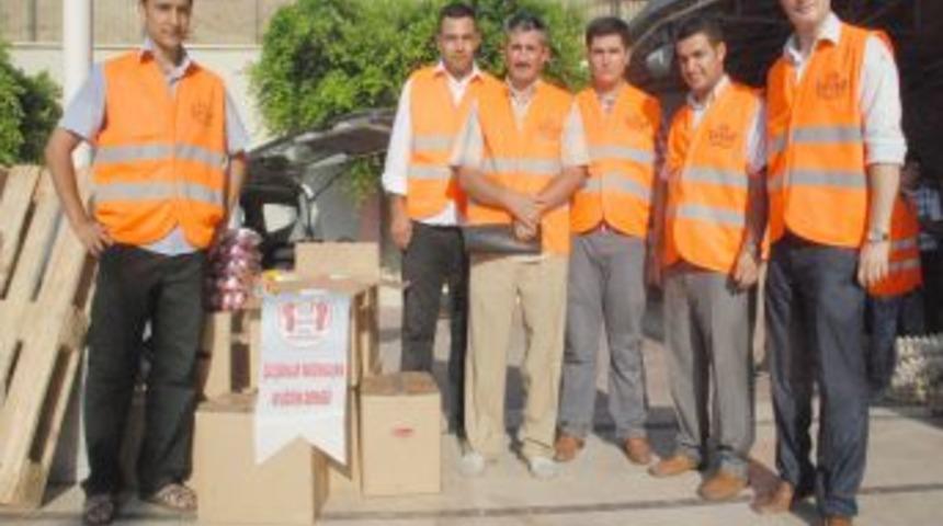 &Ccedil;AYED muhta&ccedil;lara gıda yardımında bulundu