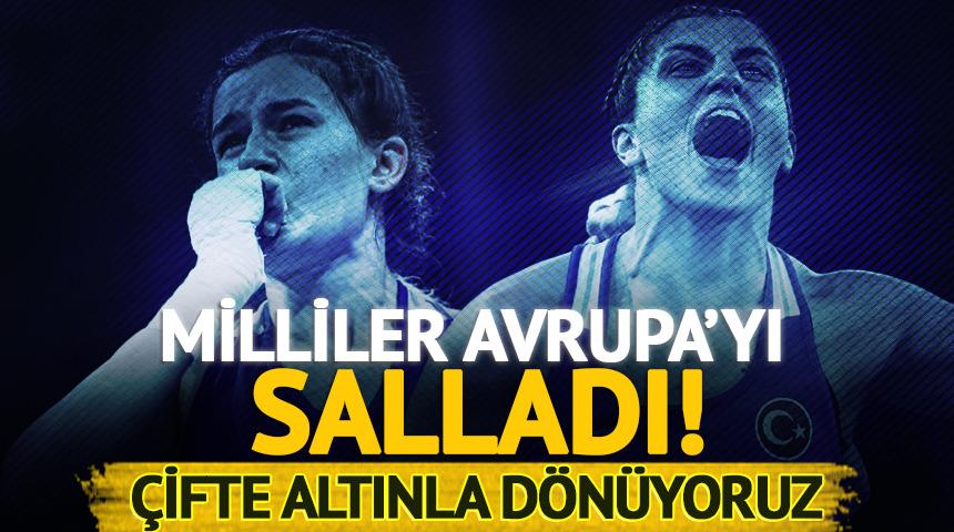 T&uuml;rkiye'den &ccedil;ifte şampiyonluk! Hatice Akbaş ve Busenaz S&uuml;rmeneli..