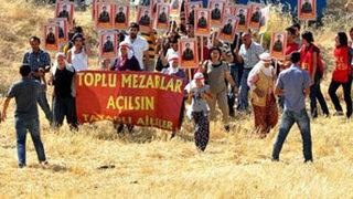Toplu mezar kazısında kemik bulundu