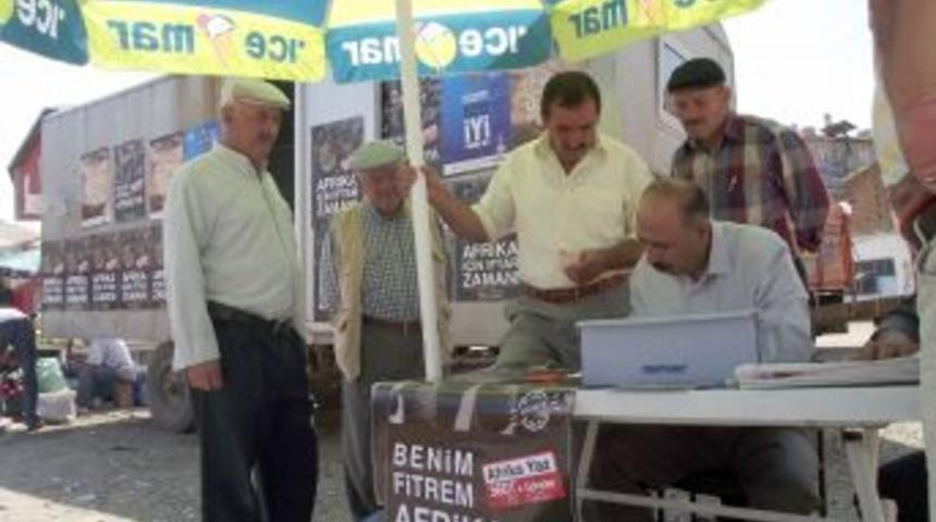 Şefaatli&rsquo;de Afrika&rsquo;ya 40 bin lira yardım toplandı