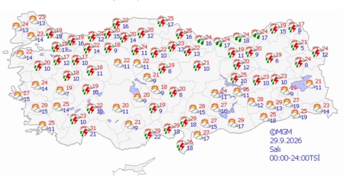 Kara kış havası geldi! Balkanlar dan girecek, montları hazırlayın... Sıcaklık 7 derece düşüor 5
