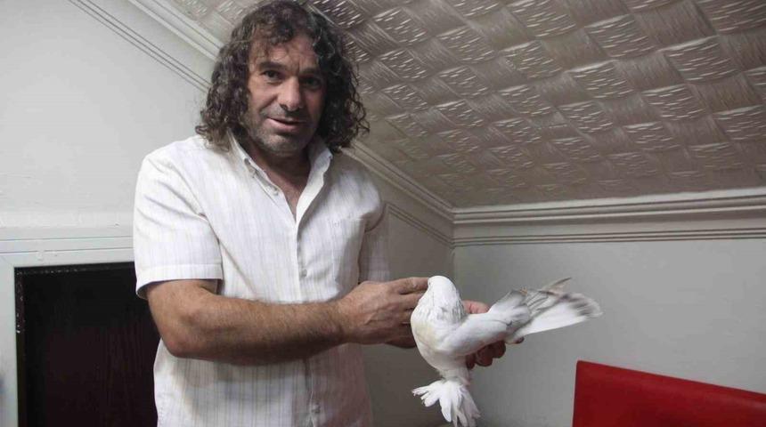 Uzun yol şof&ouml;r&uuml;n&uuml;n sıradışı g&uuml;vercin sevdası: 6 g&uuml;vercininin toplam değeri 700 bin TL