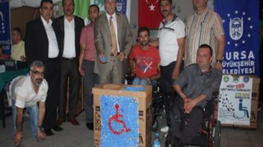 'Altın Kapak Projesi' s&uuml;r&uuml;yor, kapaklarla engelliler i&ccedil;in sandalye alınacak