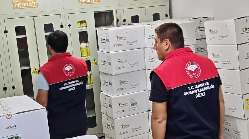 Yığılca&rsquo;da g&uuml;bre ve zirai ila&ccedil; bayilerine denetim