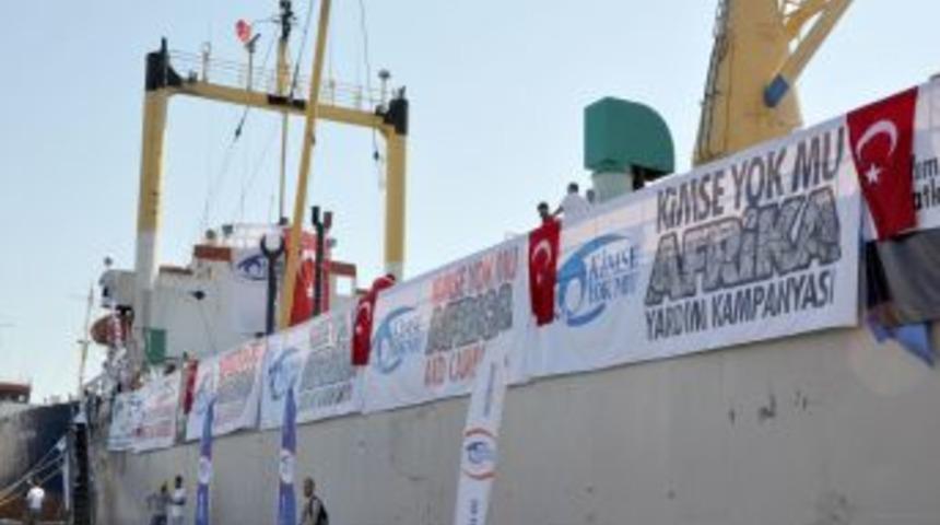 Kimse Yok Mu Derneği'nin Somali&rsquo;ye yardım gemisi yola &ccedil;ıktı