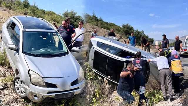 Osmaniye'de otomobil devrildi, 1 kişi yaralandı