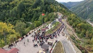 Motosiklet tutkunlarından "İstiklal" s&uuml;r&uuml;ş&uuml;