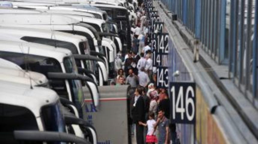 Otogarda bayram yoğunluğu
