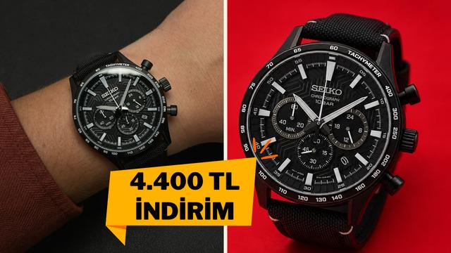 Günlük tarzınıza sportif bir dokunuş katacak Seiko erkek saati indirimde