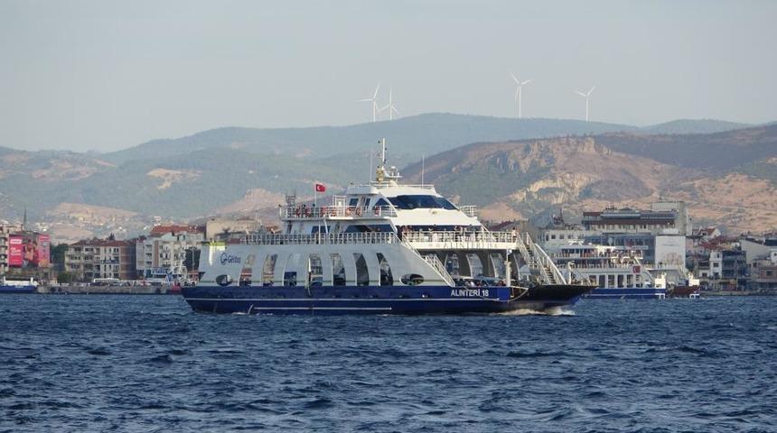 G&ouml;k&ccedil;eada'ya yapılacak bazı feribot seferleri iptal edildi