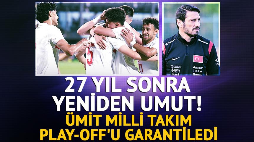 &Uuml;mit Milli Takım Ukrayna'da play-off'u garantiledi!