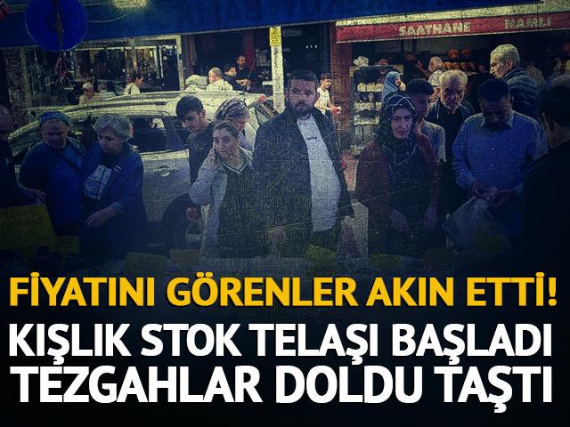 Samsun'da fiyatını g&ouml;renler akın etti! Tezgahlar doldu taştı